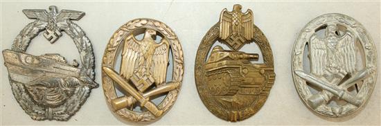 Eleven German Third Reich badges,